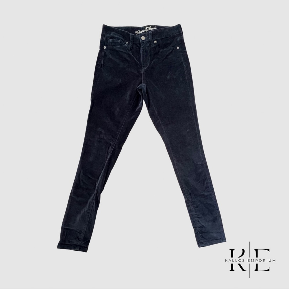 Universal Thread Black Velvet High Rise Skinny Jeans